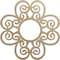Ekena Millwork Cohen Wood Fretwork Pierced Ceiling Medallion, Hickory, 24"OD x 8 1/4"ID x 1/4"T CMWP24X24X0250COHI - alternate 1